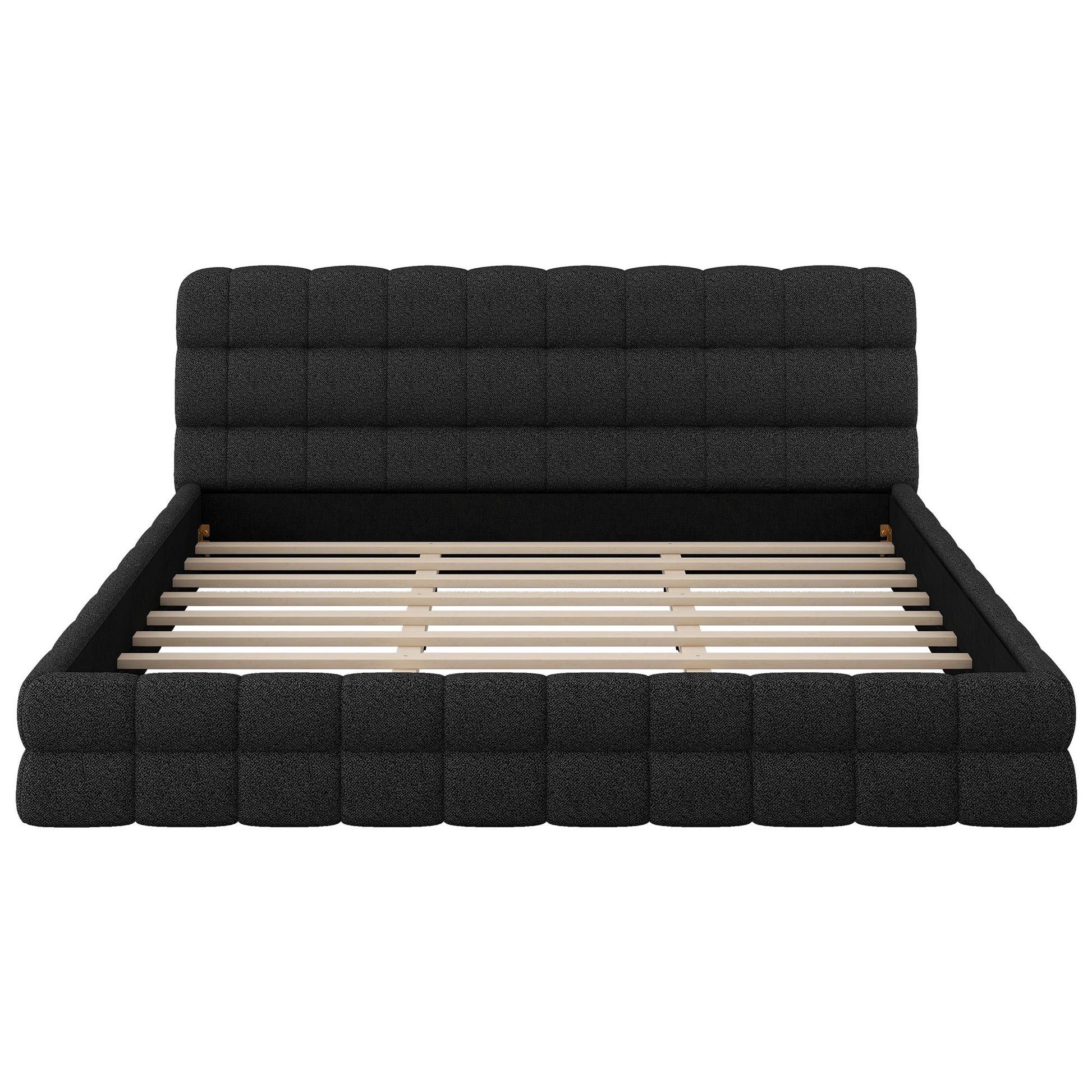 Upholstered Platform Bed With Headboard - The Sleep Loft - Online Mattress Showroom NYC