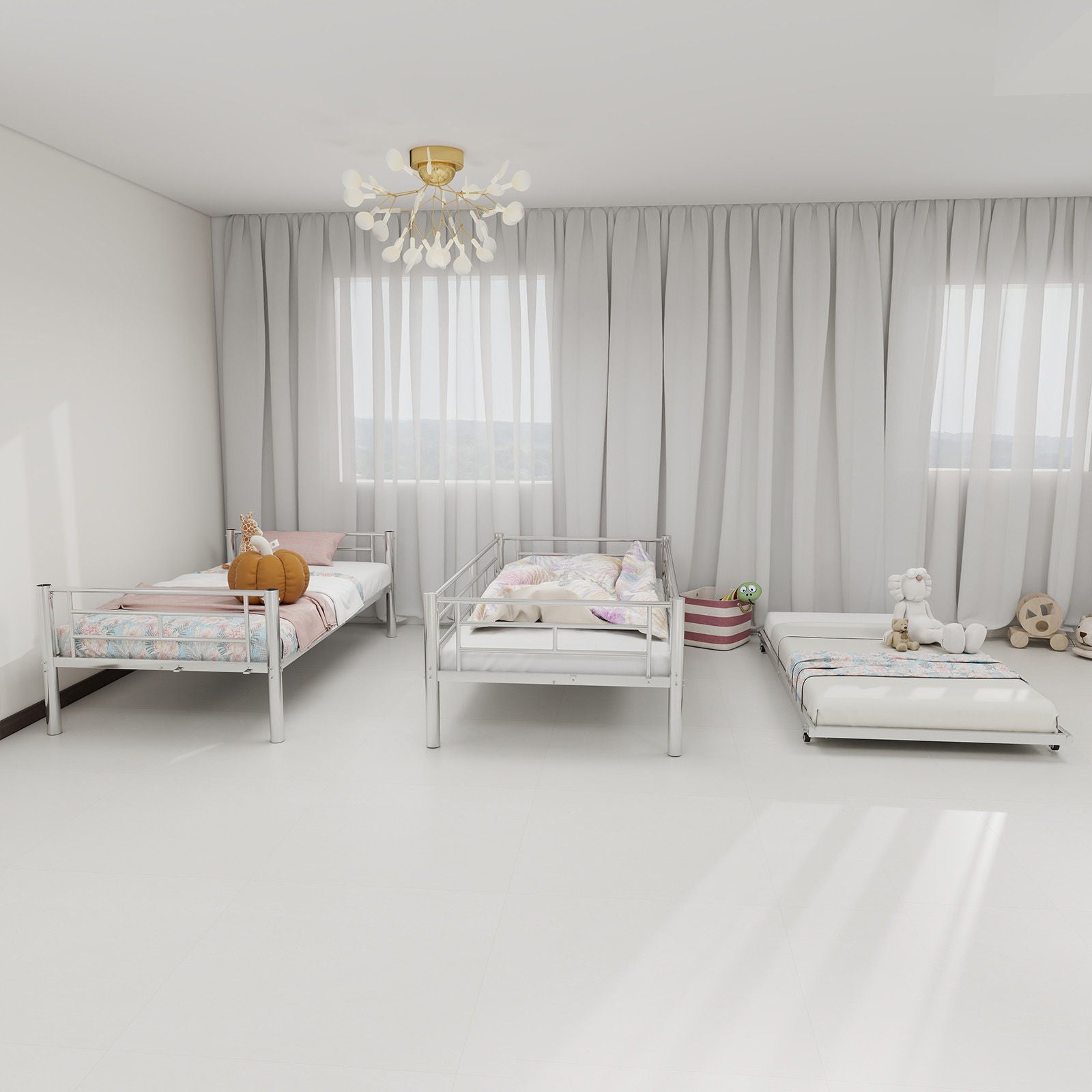 Bunk Bed For Kids, Convertible Frame With Ladders & Guardrail - The Sleep Loft - Online Mattress Showroom NYC