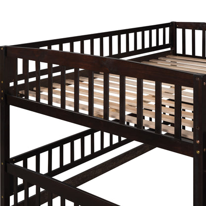 Low Bunk Bed With Slide, Fence And Ladder - The Sleep Loft - Online Mattress Showroom NYC