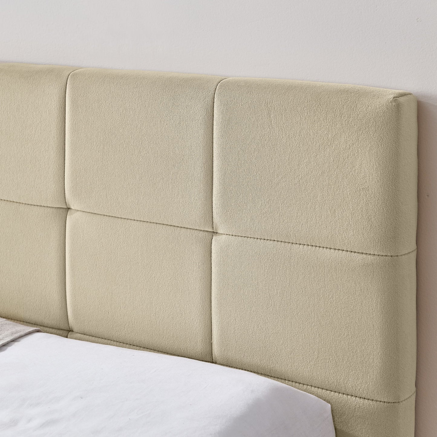 Mid-Century Storage Upholstered Tufted Bed Frame With Backrest And Armrests - The Sleep Loft - Online Mattress Showroom NYC