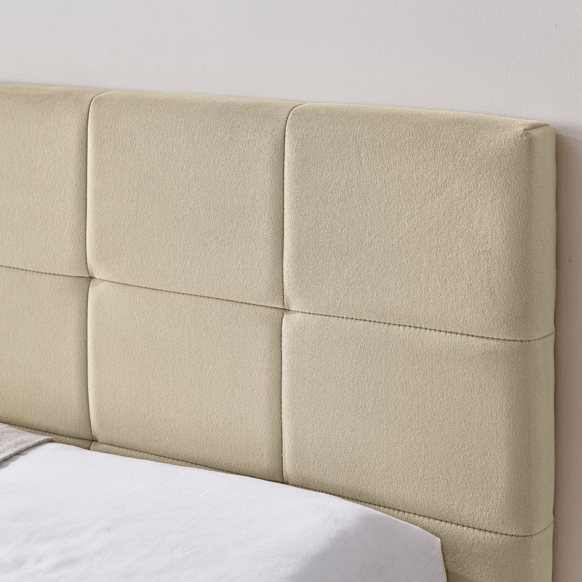 Mid-Century Storage Upholstered Tufted Bed Frame With Backrest And Armrests - The Sleep Loft - Online Mattress Showroom NYC
