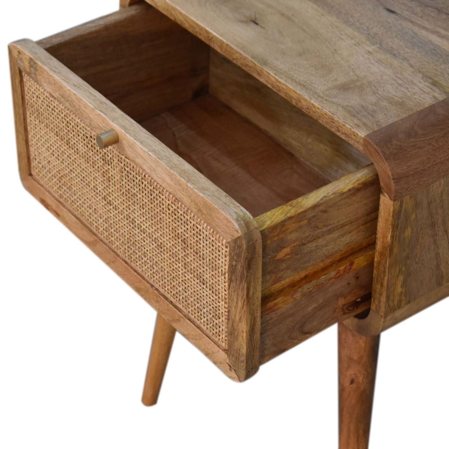 Mini Woven Nightstand - Oak - The Sleep Loft - Online Mattress Showroom NYC