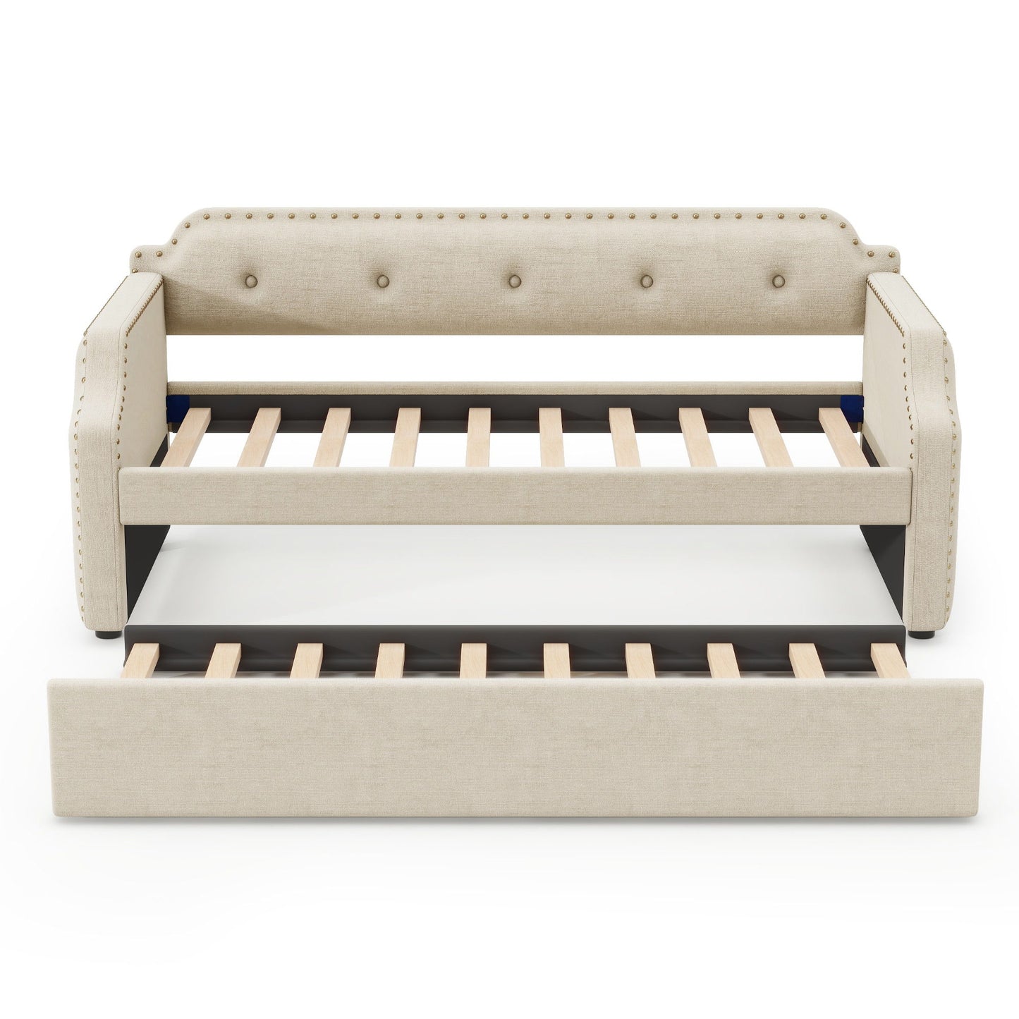 Upholstered Daybed With Trundle - The Sleep Loft - Online Mattress Showroom NYC