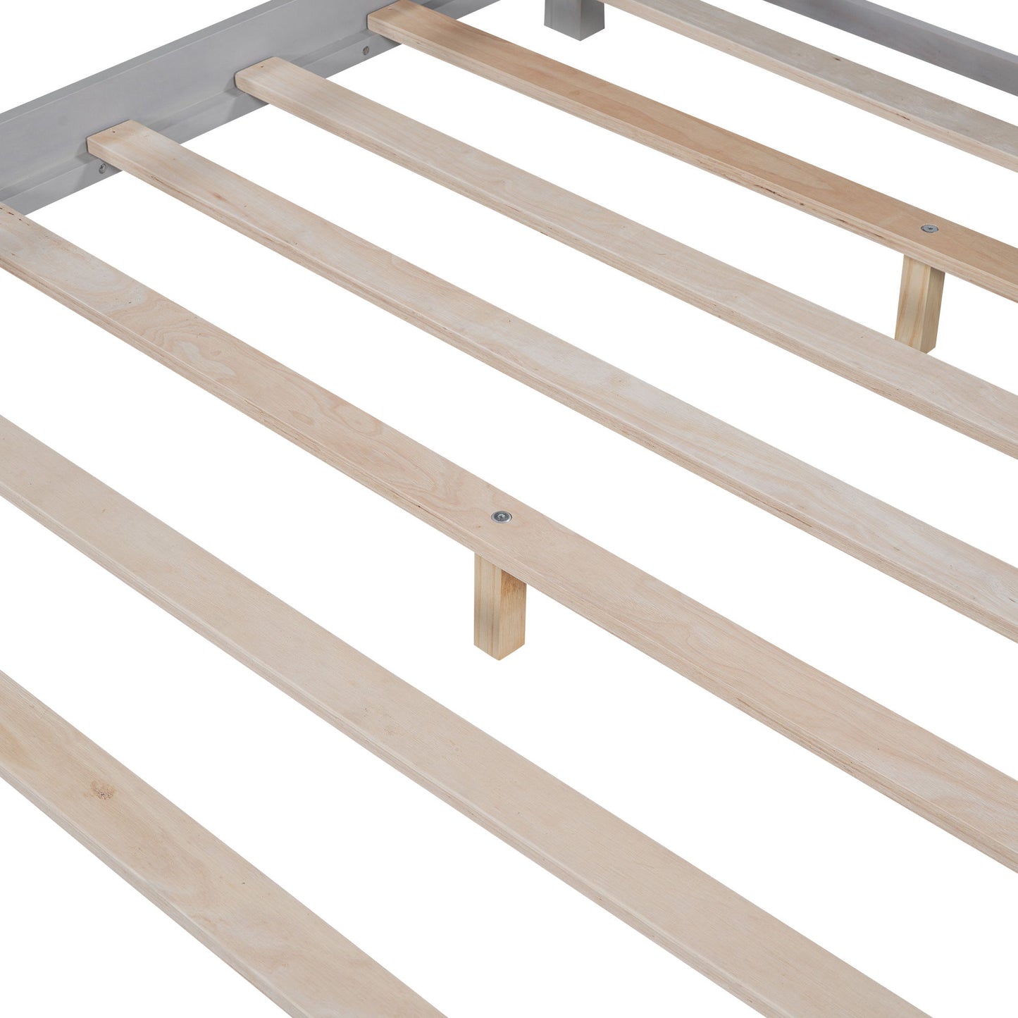 Wood Platform Bed With Built In LED Light, Storage Headboard And Guardrail - The Sleep Loft - Online Mattress Showroom NYC
