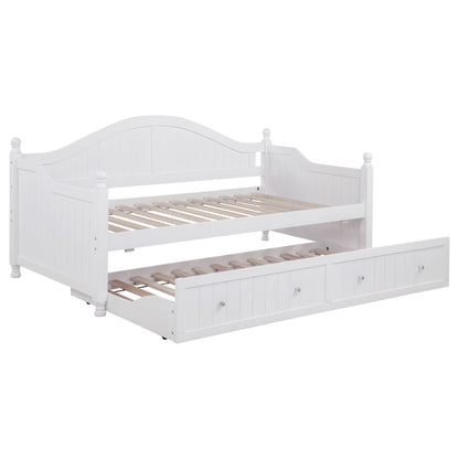 Twin Daybed With Trundle Storage Bed - White - The Sleep Loft - Online Mattress Showroom NYC