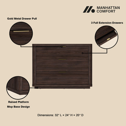 Evelyn - Nightstand - The Sleep Loft - Online Mattress Showroom NYC