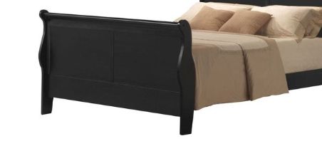 Louis Philippe III - Eastern King Bed - Black - The Sleep Loft - Online Mattress Showroom NYC