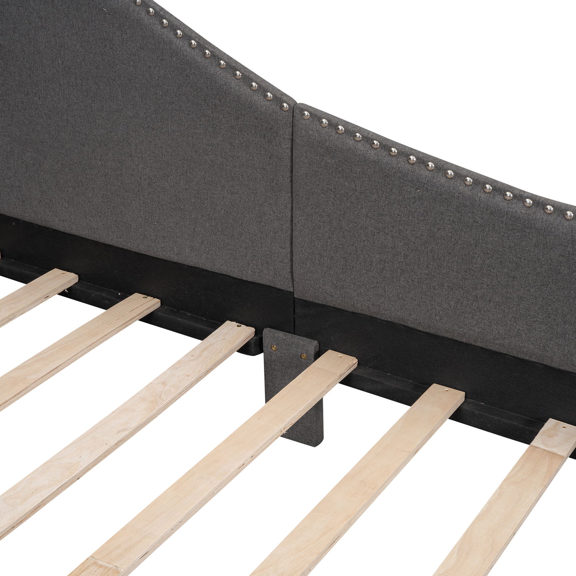 Upholstered Daybed With Headboard And Armrest, Support Legs - The Sleep Loft - Online Mattress Showroom NYC