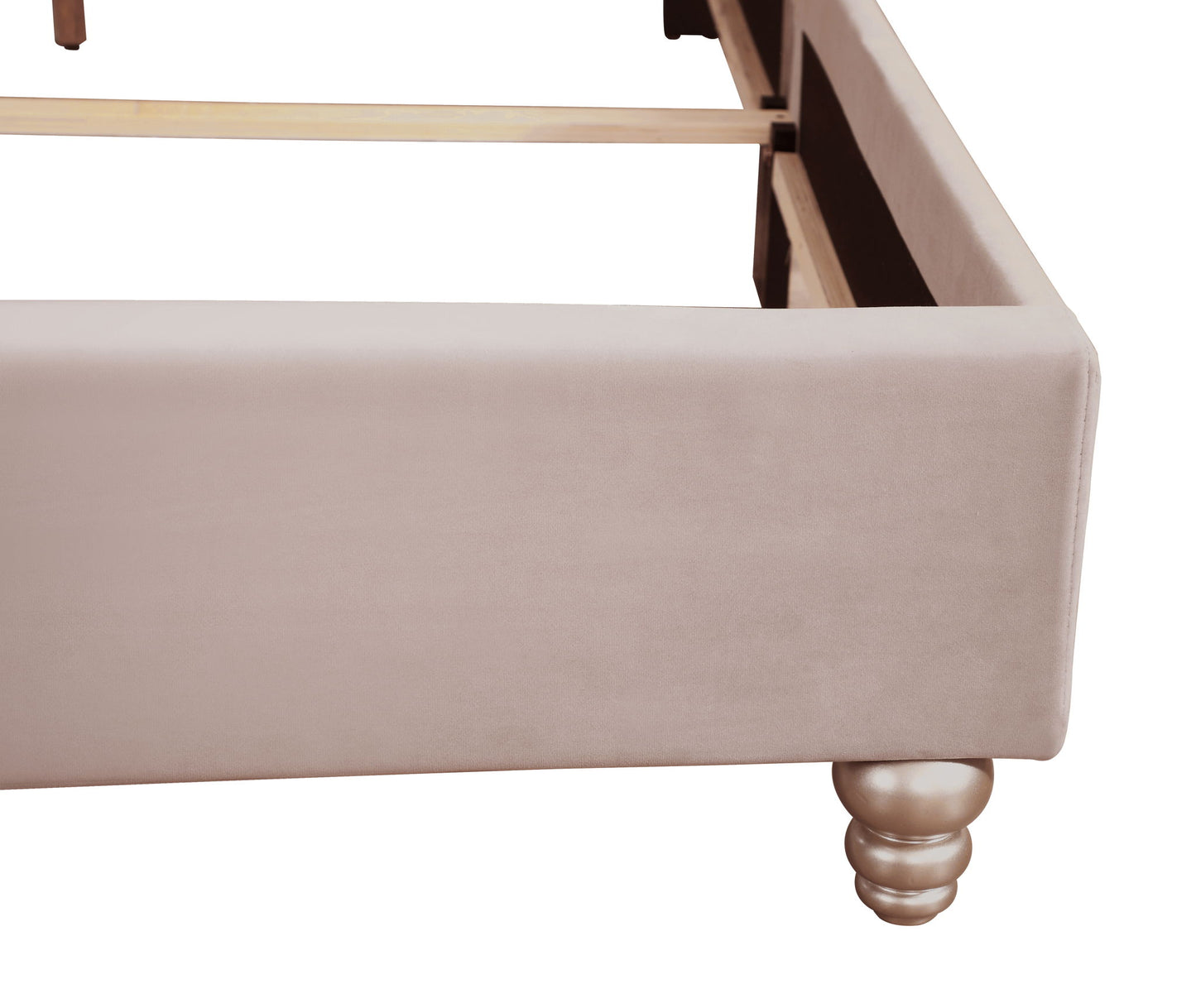 Upholstered Velvet Bed Transitional - The Sleep Loft - Online Mattress Showroom NYC