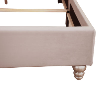 Upholstered Velvet Bed Transitional - The Sleep Loft - Online Mattress Showroom NYC