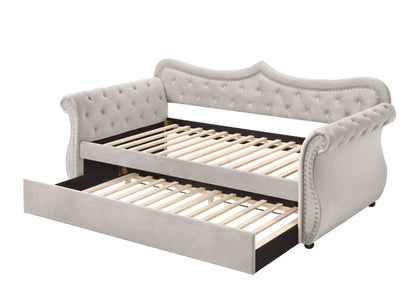 Adkins - Twin Daybed With Trundle - Beige - The Sleep Loft - Online Mattress Showroom NYC