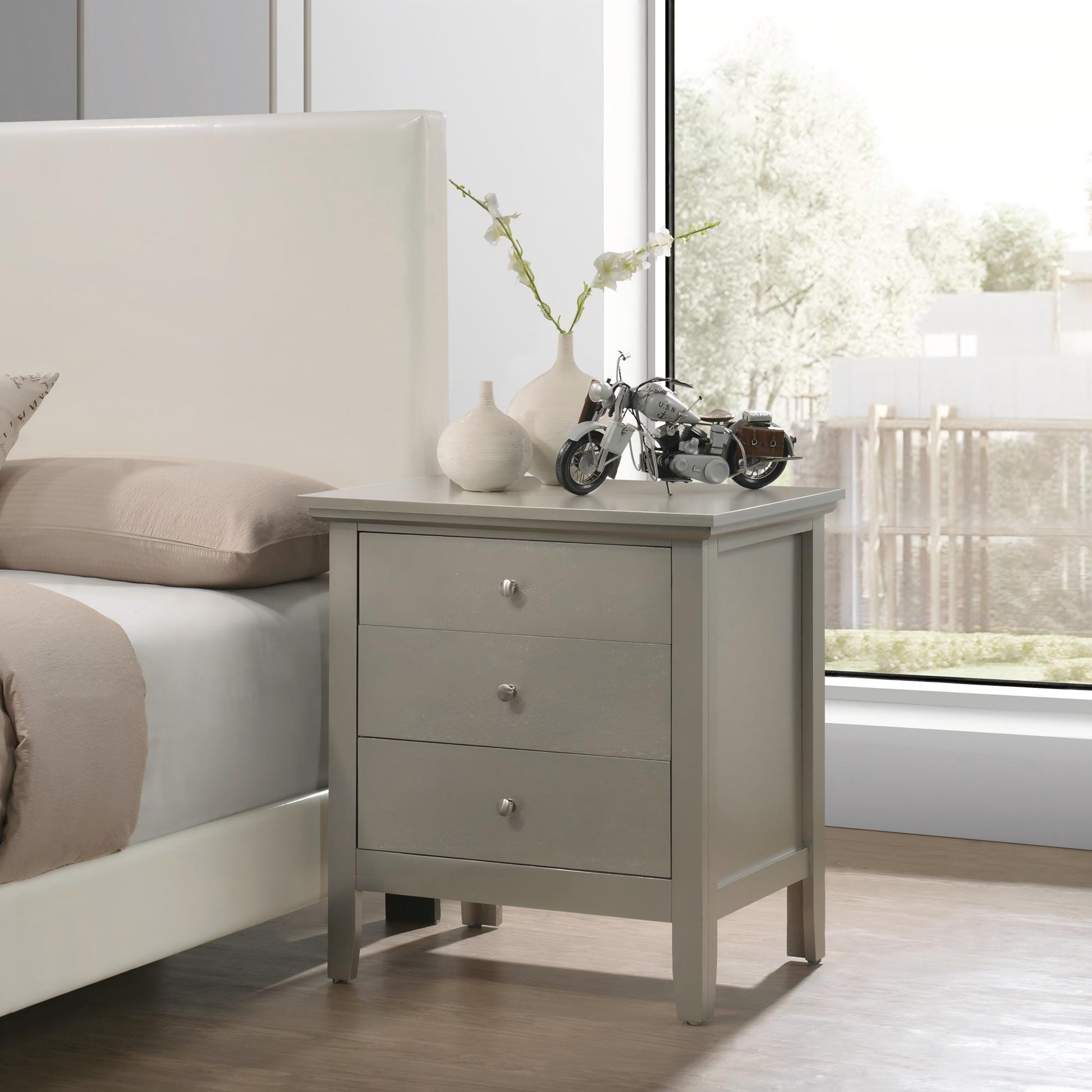 3 Drawer Nightstand & Dove Tailed Drawers - The Sleep Loft - Online Mattress Showroom NYC