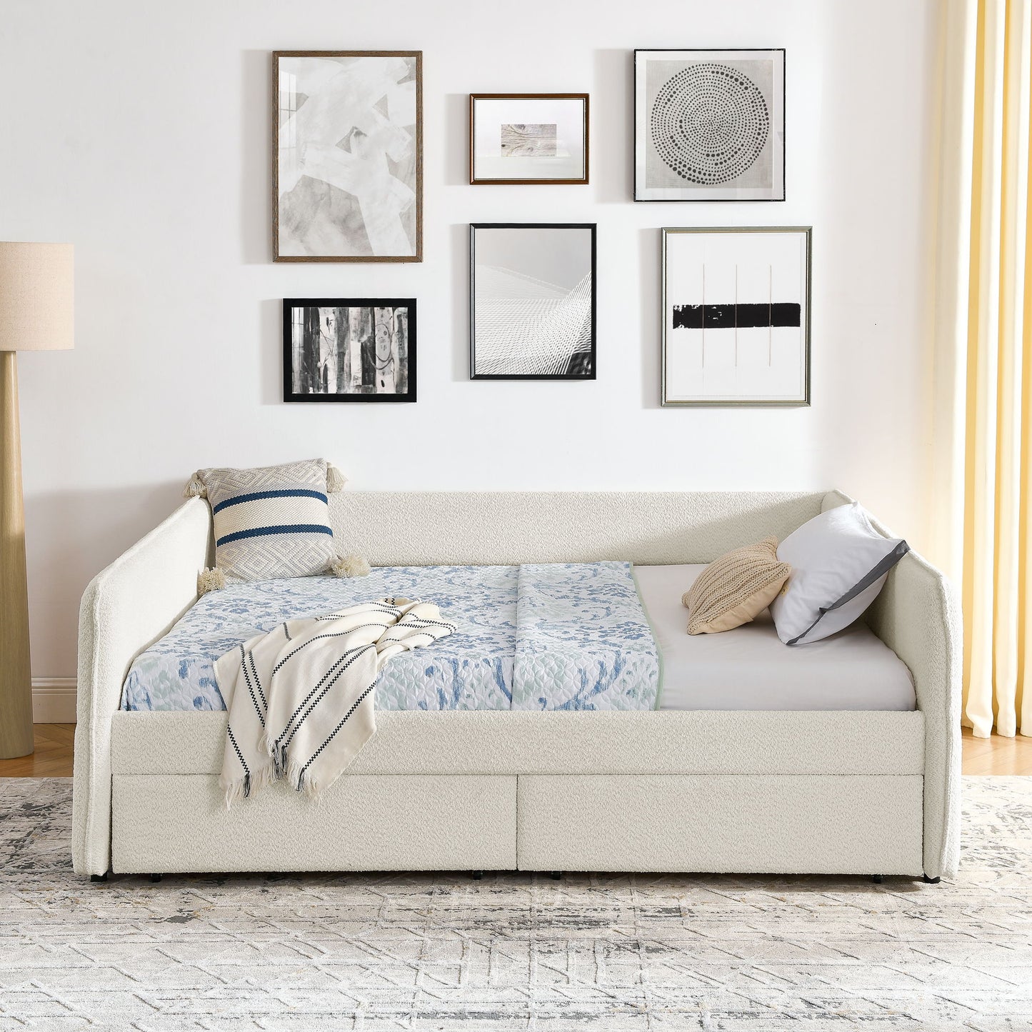 Upholstered Daybed & 2 Drawers - The Sleep Loft - Online Mattress Showroom NYC