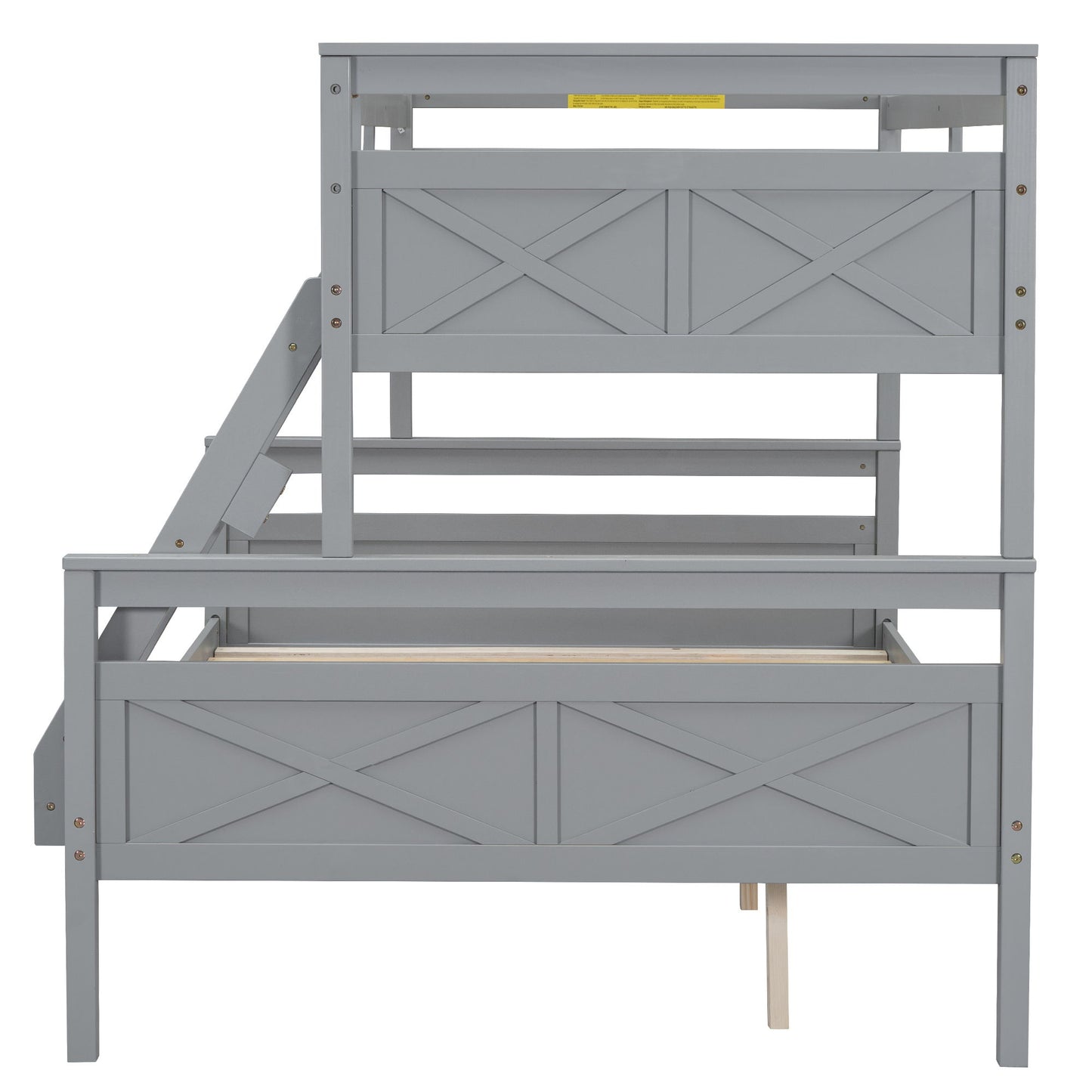 Bunk Bed With Ladder And Safety Guardrail - The Sleep Loft - Online Mattress Showroom NYC