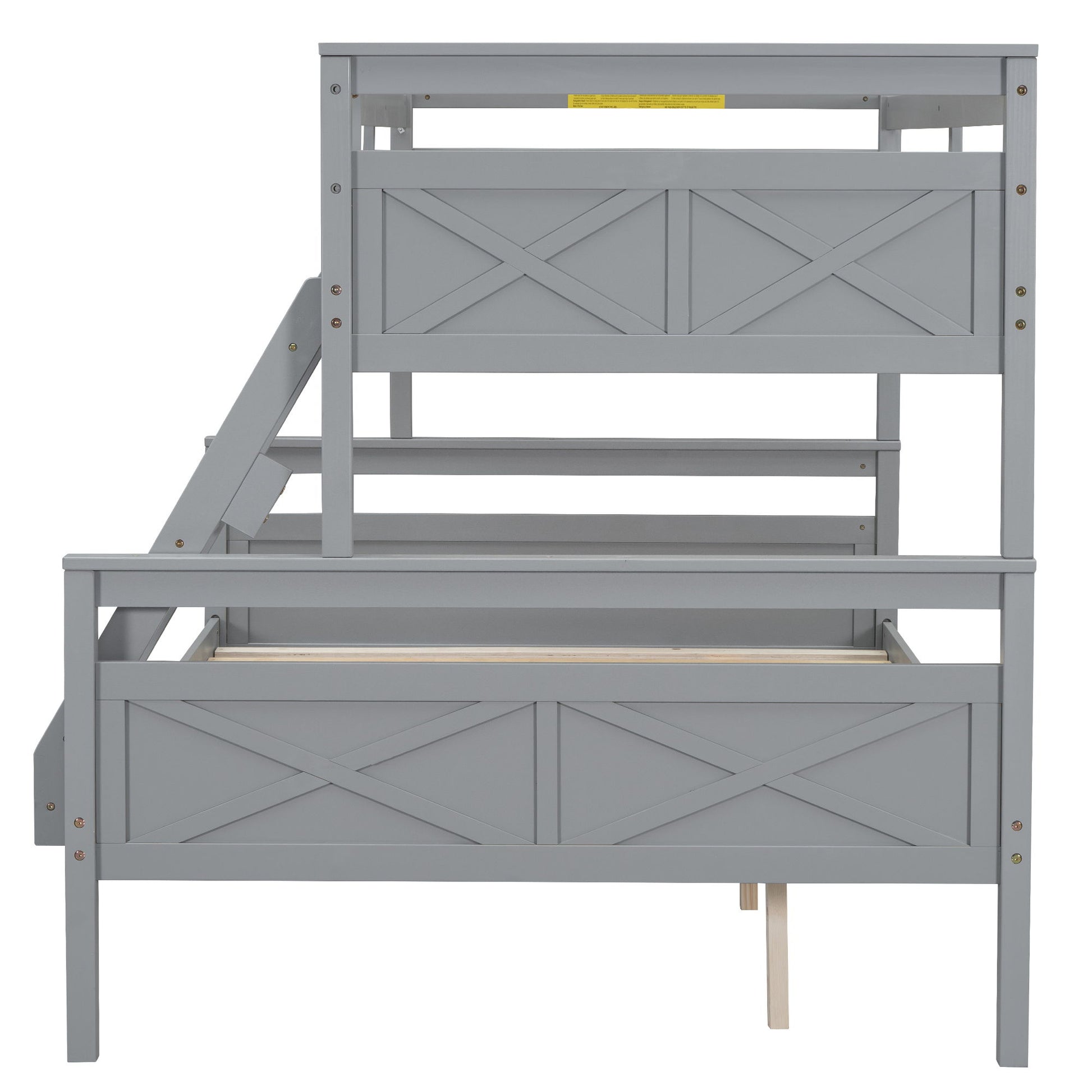 Bunk Bed With Ladder And Safety Guardrail - The Sleep Loft - Online Mattress Showroom NYC