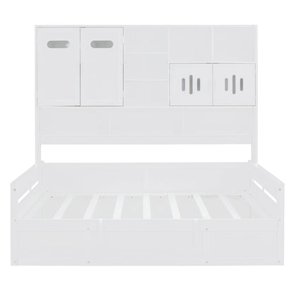 Daybed With All-In-One Cabinet And Shelf - The Sleep Loft - Online Mattress Showroom NYC
