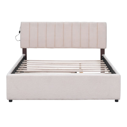 Upholstered Platform Bed With Trundle - The Sleep Loft - Online Mattress Showroom NYC