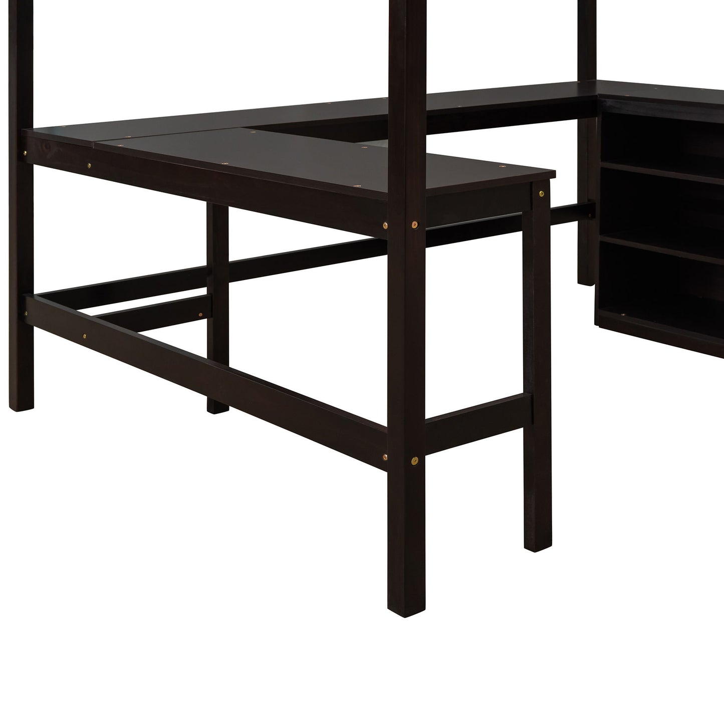 Loft Bed With Shelves With Desk - The Sleep Loft - Online Mattress Showroom NYC