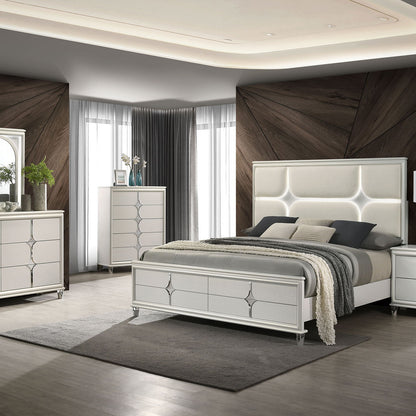 Gwendolyn - 2 Drawer Nightstand - White - The Sleep Loft - Online Mattress Showroom NYC