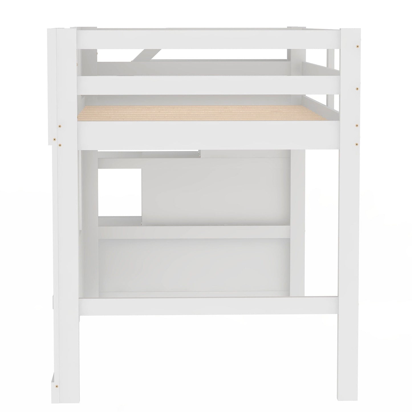 Loft Bed With Storage Staircase And Windows - The Sleep Loft - Online Mattress Showroom NYC