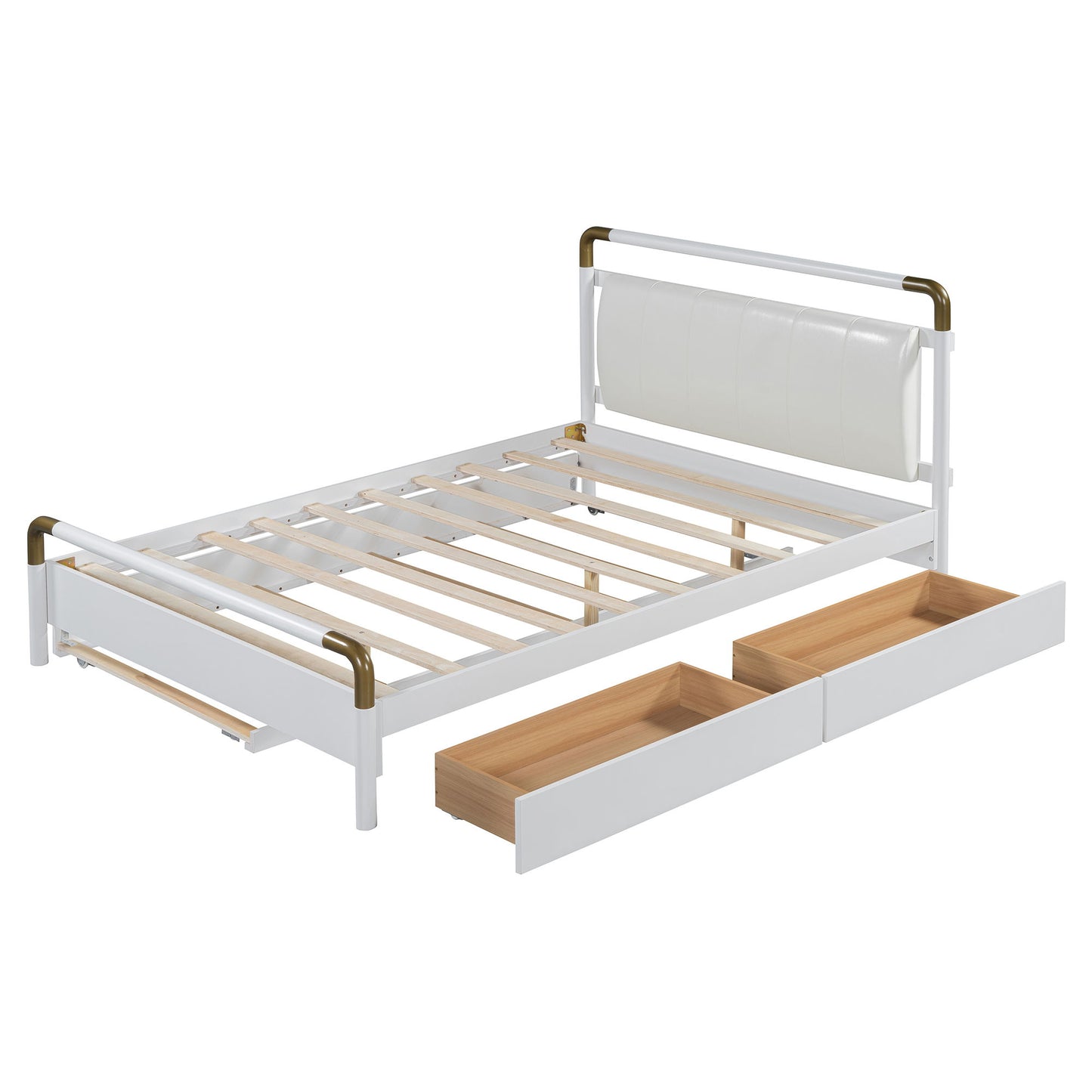 Storage Platform Bed, With 2 Big Drawers, Trundle - The Sleep Loft - Online Mattress Showroom NYC