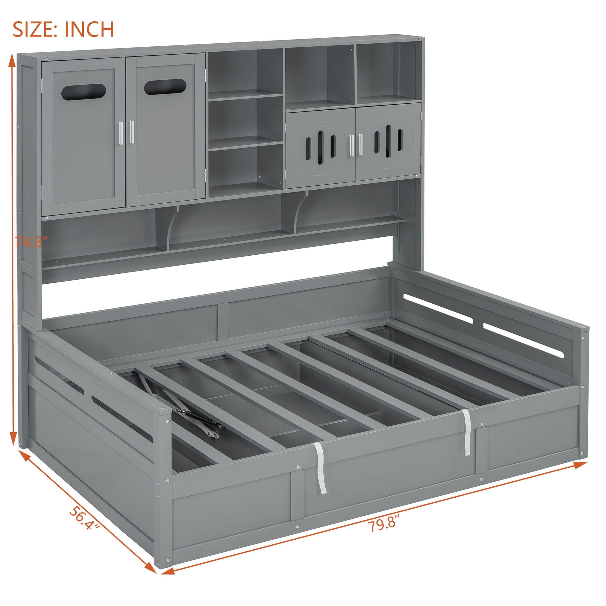 Daybed With All-In-One Cabinet And Shelf - The Sleep Loft - Online Mattress Showroom NYC