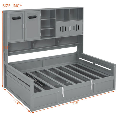Daybed With All-In-One Cabinet And Shelf - The Sleep Loft - Online Mattress Showroom NYC