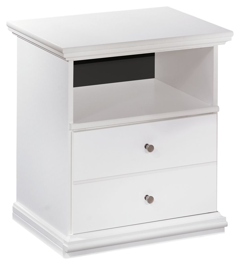 Bostwick Shoals - One Drawer Night Stand - White - The Sleep Loft - Online Mattress Showroom NYC