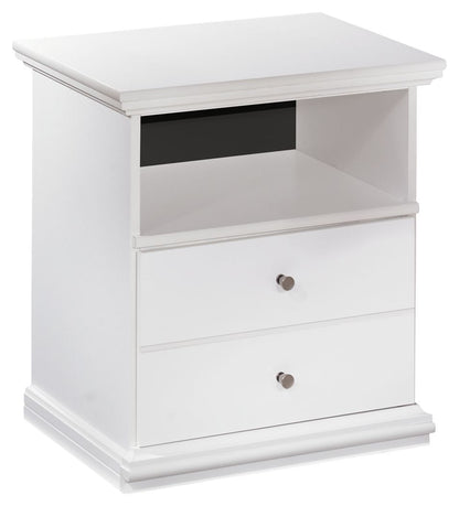 Bostwick Shoals - One Drawer Night Stand - White - The Sleep Loft - Online Mattress Showroom NYC
