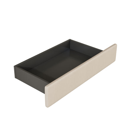 Upholstered Platform Bed With 2 Drawers And 2 Sets Of USB Ports On Each Side, Linen Fabric - The Sleep Loft - Online Mattress Showroom NYC