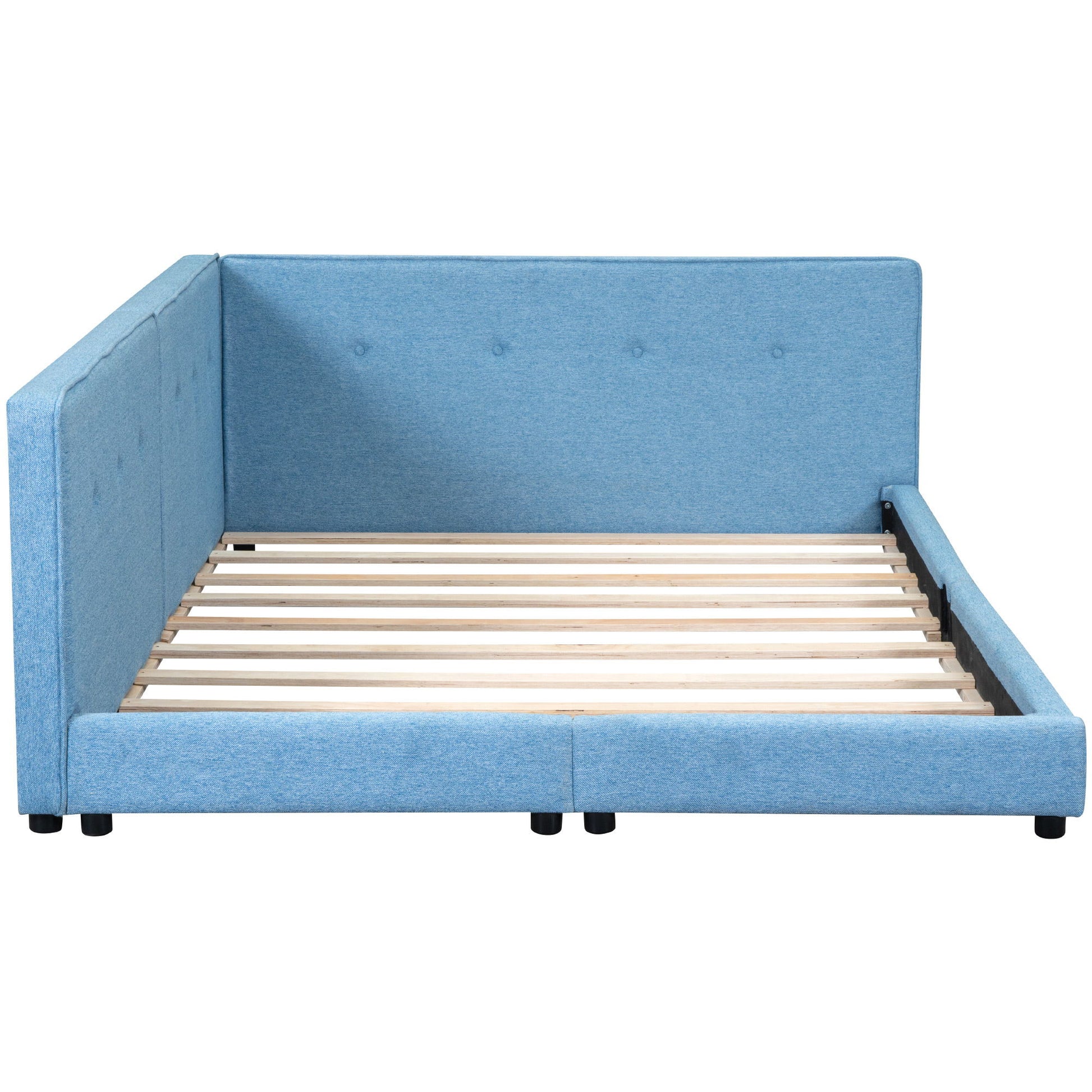 Modern Upholstered Platform Bed With USB Ports And LED Belt - The Sleep Loft - Online Mattress Showroom NYC