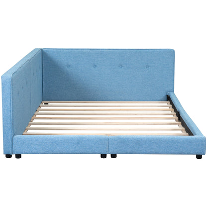 Modern Upholstered Platform Bed With USB Ports And LED Belt - The Sleep Loft - Online Mattress Showroom NYC