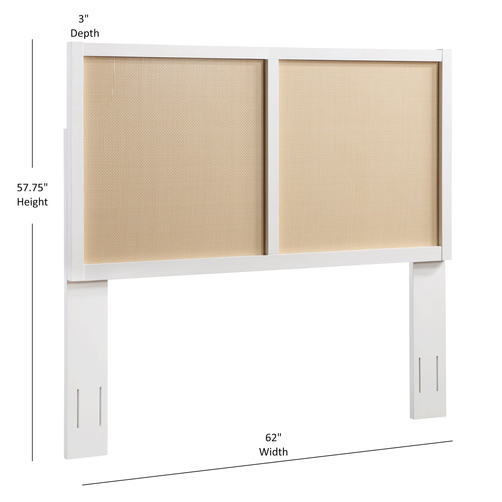 Barkley - Cane Headboard With Adjustable Height - The Sleep Loft - Online Mattress Showroom NYC