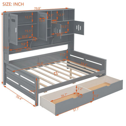 Daybed With All-In-One Cabinet And Shelf - The Sleep Loft - Online Mattress Showroom NYC