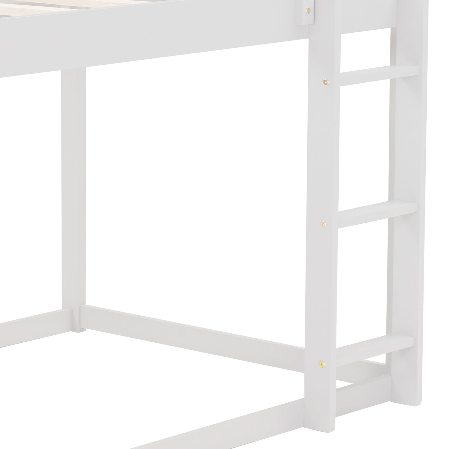 Low Bunk Bed With House Shaped Frame And Ladder - The Sleep Loft - Online Mattress Showroom NYC
