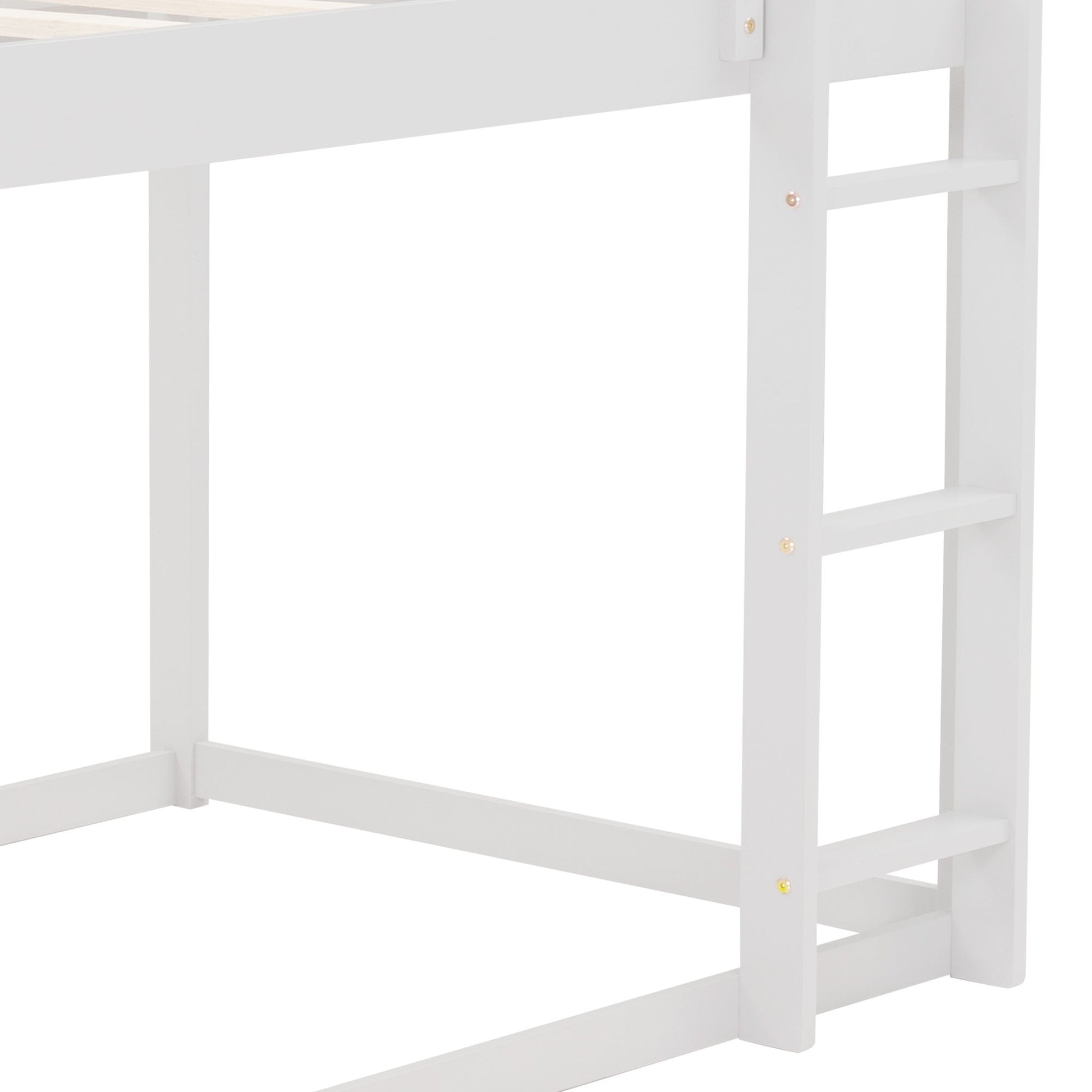 Low Bunk Bed With House Shaped Frame And Ladder - The Sleep Loft - Online Mattress Showroom NYC