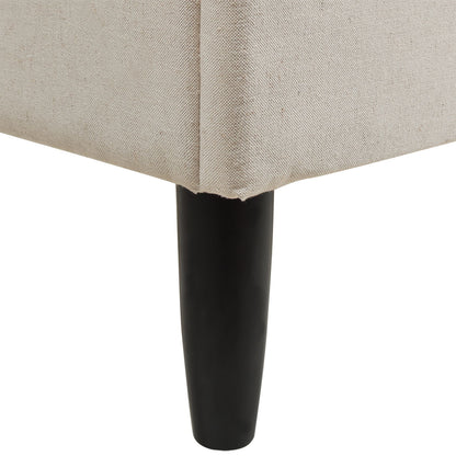 Aspen - King Vertical Tufted Headboard Platform Bed Set - Light Beige - The Sleep Loft - Online Mattress Showroom NYC