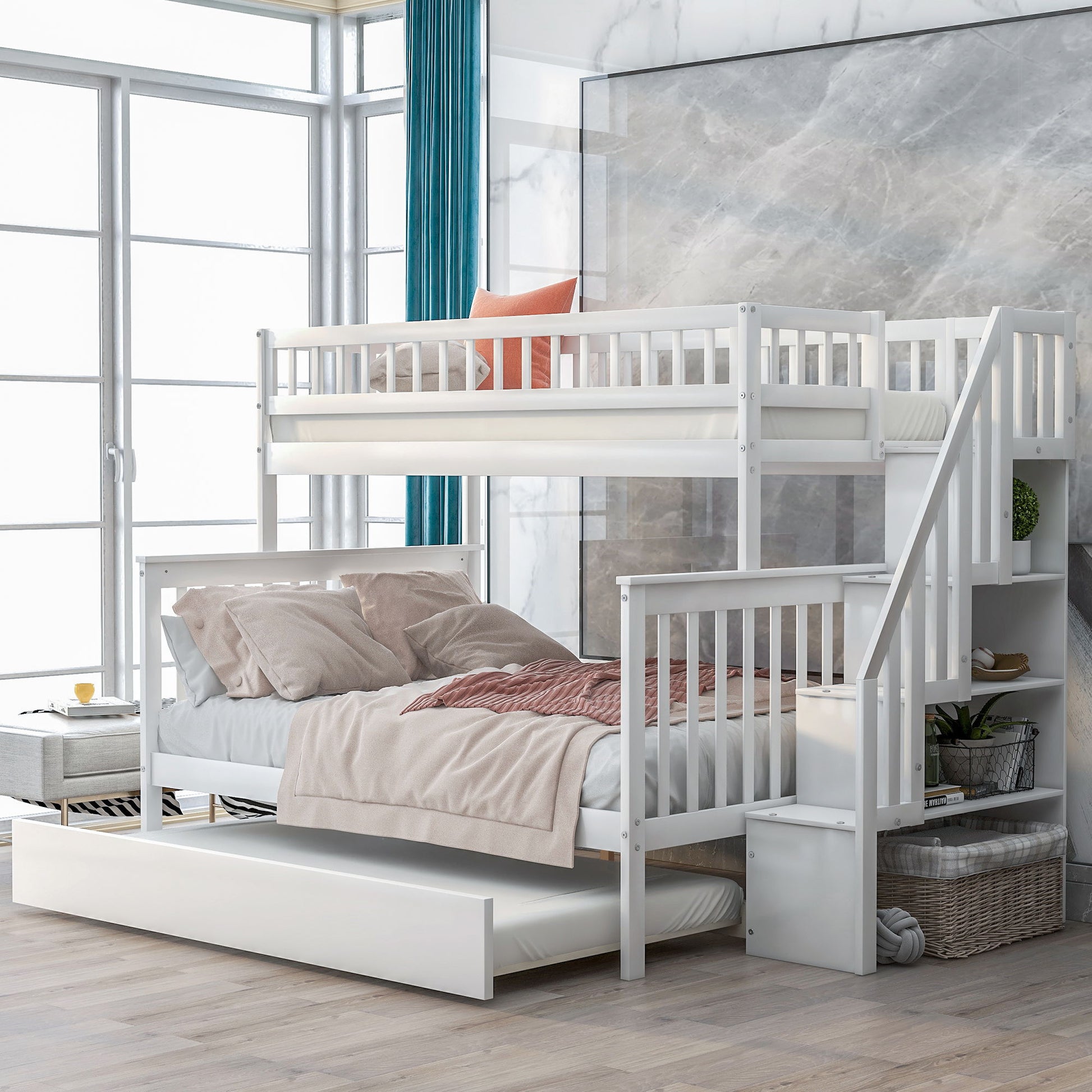 Bunk Bed With Staircase - The Sleep Loft - Online Mattress Showroom NYC