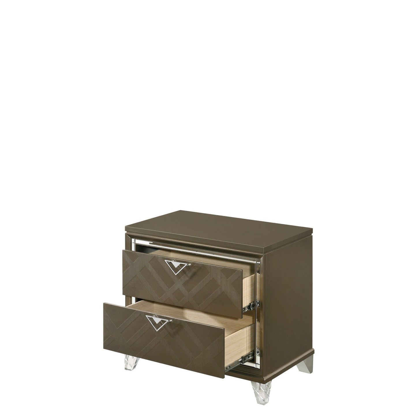 Skylar - Nightstand - Champagne - The Sleep Loft - Online Mattress Showroom NYC