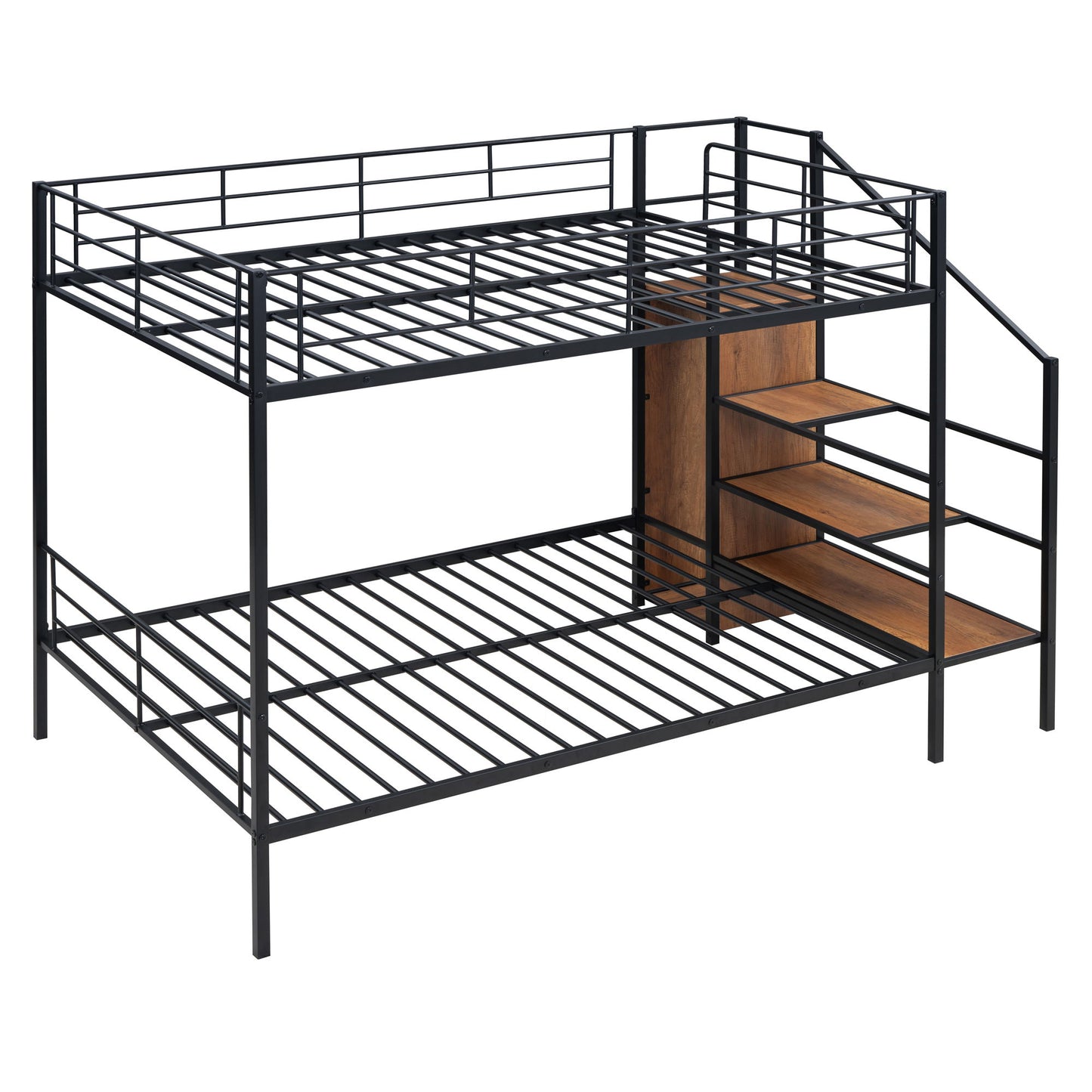 Bunk Bed With Lateral Storage Ladder And Wardrobe - The Sleep Loft - Online Mattress Showroom NYC