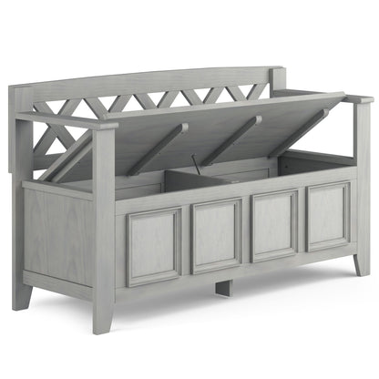 Amherst - Handcrafted Entryway Storage Bench - The Sleep Loft - Online Mattress Showroom NYC