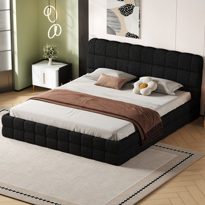Upholstered Platform Bed With Headboard - The Sleep Loft - Online Mattress Showroom NYC