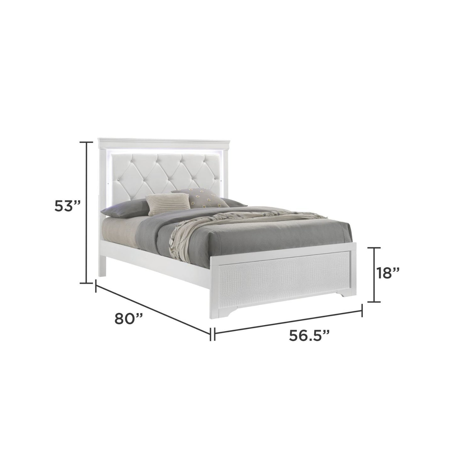 Blaze - Bed With LED Headboard - The Sleep Loft - Online Mattress Showroom NYC