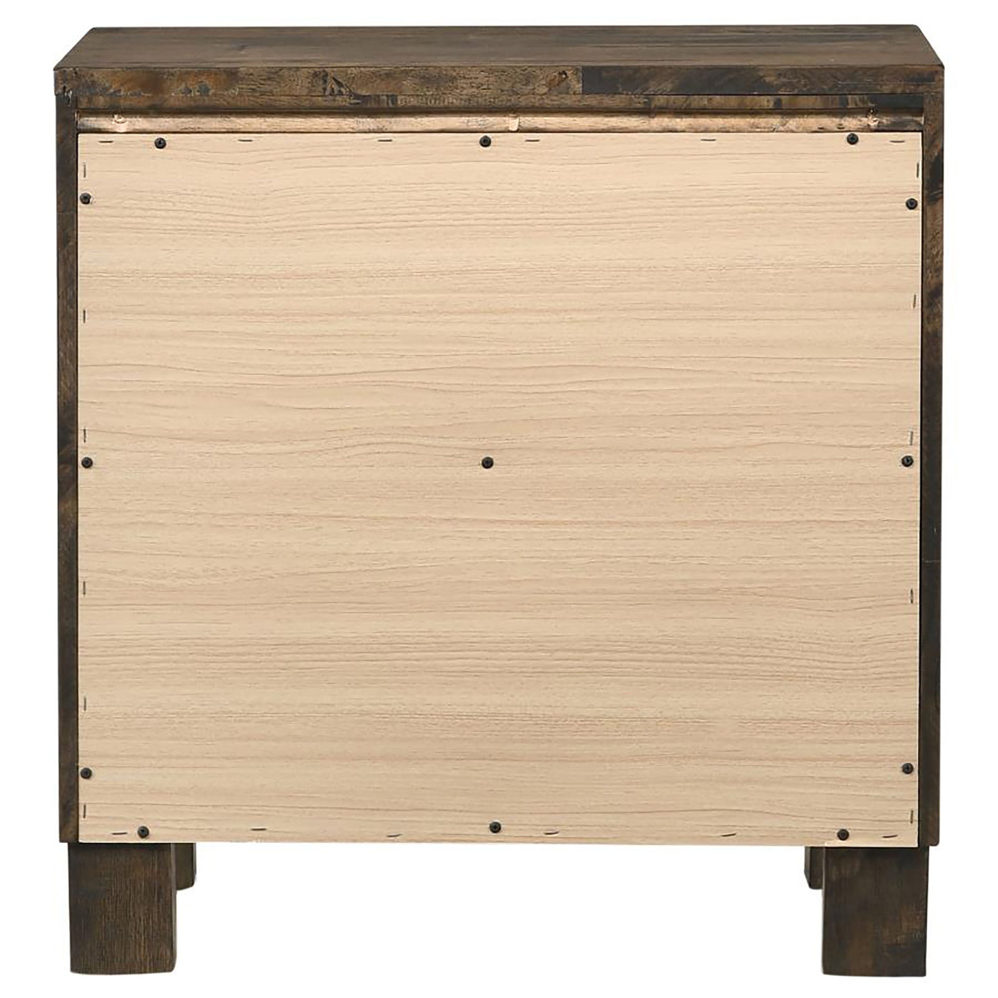 2 Drawer Nightstand - Brown Wood - The Sleep Loft - Online Mattress Showroom NYC