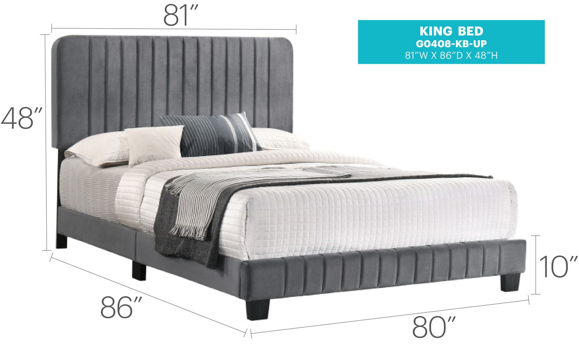 Channel Tufted Bed - The Sleep Loft - Online Mattress Showroom NYC