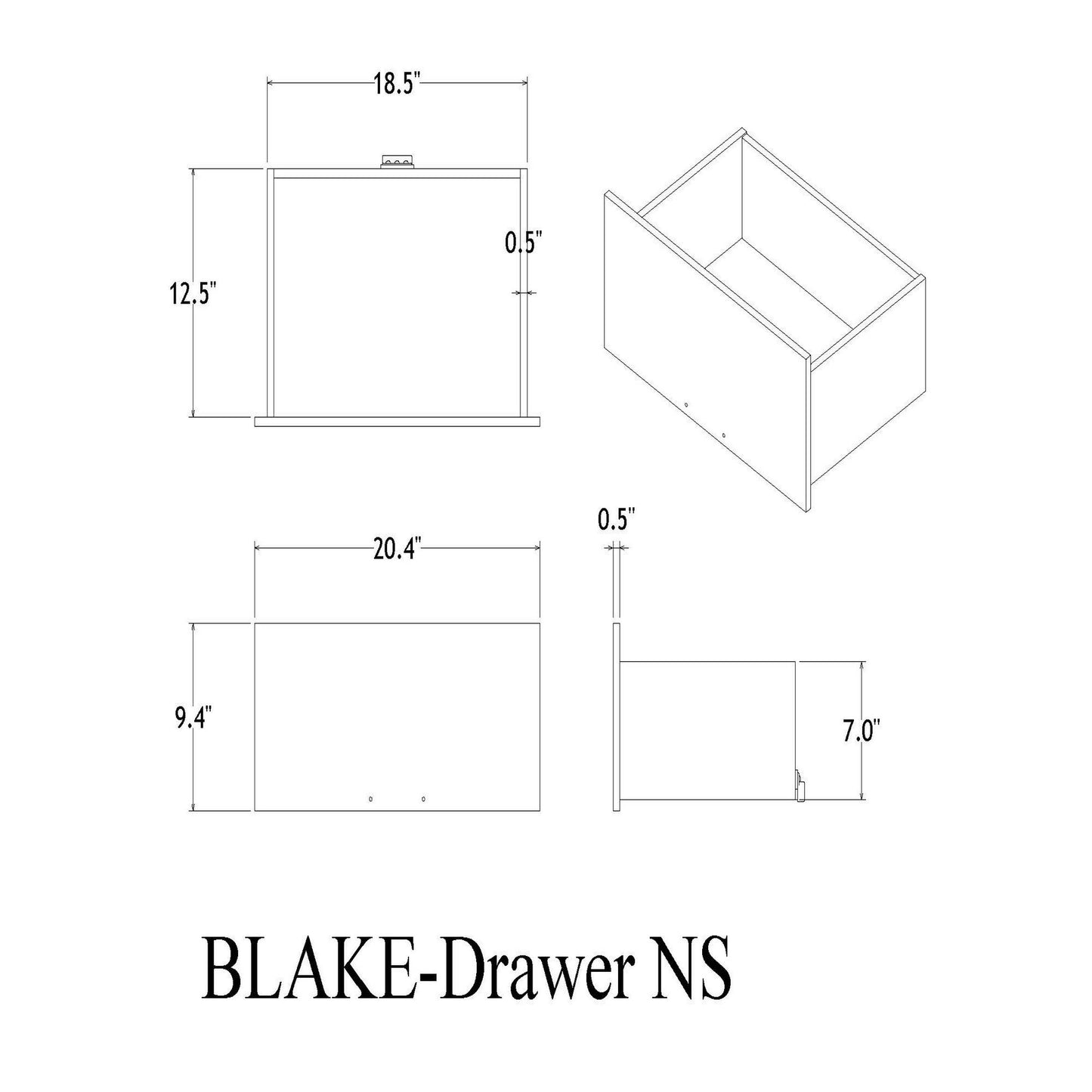 Lively - Nightstand With Glitter Detail And Thick Bar Handle Hardware - Black - The Sleep Loft - Online Mattress Showroom NYC