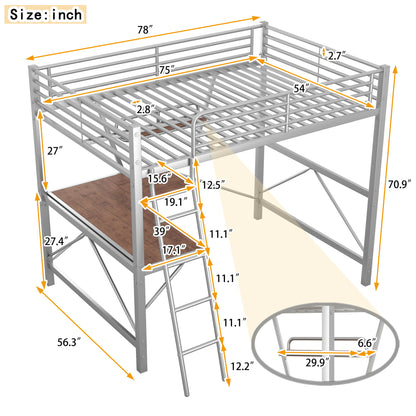 Loft Bed With Desk And Shelf, Modern Design - The Sleep Loft - Online Mattress Showroom NYC