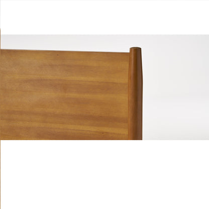 Okioki - Mid-Century Natural Stained Solid Acacia Wood Bed - The Sleep Loft - Online Mattress Showroom NYC