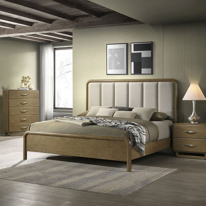 Tully - 2 Drawer Nightstand - Nutmeg Brown - The Sleep Loft - Online Mattress Showroom NYC
