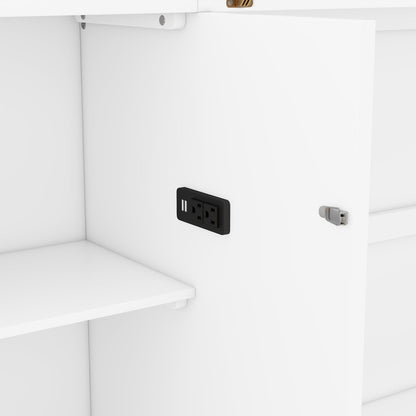 Murphy Bed With Shelves, Drawers And USB Ports - The Sleep Loft - Online Mattress Showroom NYC